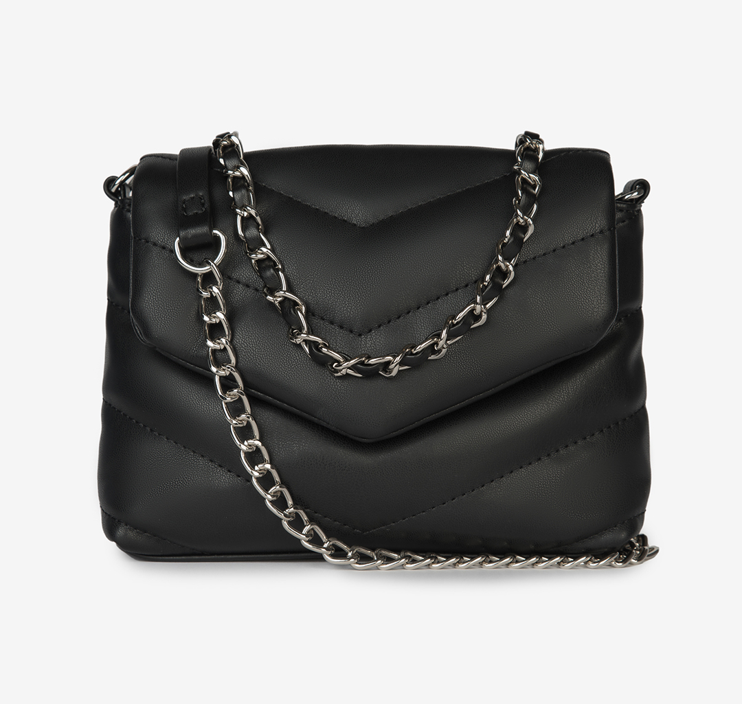 Стеганая сумка-кошелек из экокожи Мармалато, цвет Черный #1