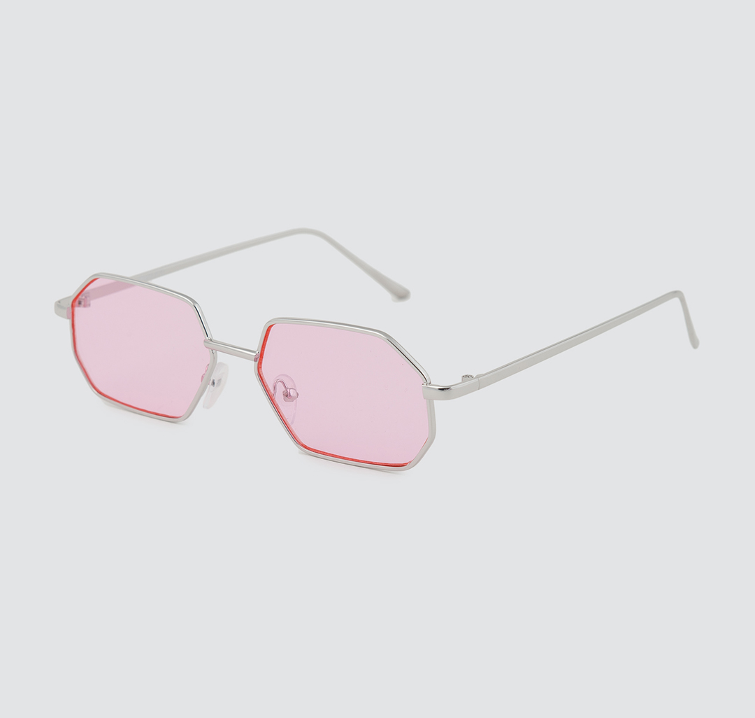 Женские квадратные солнцезащитные очки Мармалато, цвет Розовый-серебро #3